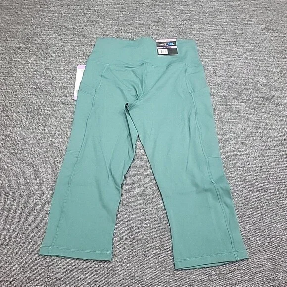 32 Degrees Cool Womens Capri Leggings Active Yoga Gym Pants X-Small Size Green - Picture 5 of 9
